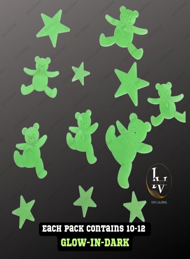 IsVi® Glow Dark Stickers for Kids Birthday Return Gift (Pack of 1) | Neon Radium Party Favors & Keepsake Decorations | Luminous Stickers for Boys & Girls | Set of 1 Pack - Image 5